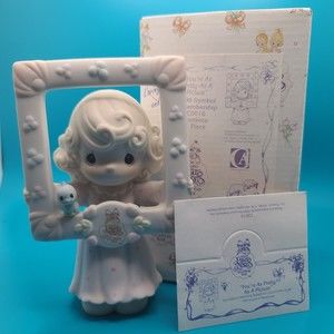 Precious Moments You're As Pretty As A Picture Bisque Porcelain C0016 In Box